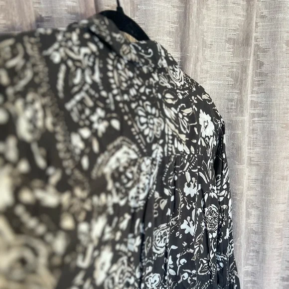 Anthropologie Pilcro Romy Relaxed Printed Buttondown Top, NEW - Picture 5 of 11